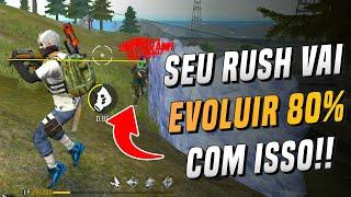 COMO MELHORAR O RUSH NO FREE FIRE EM ATÉ 80% !! FREE FIRE DICAS