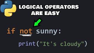 Logical operators in Python are easy 