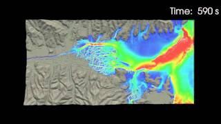 Tsunami run-up analysis with a 60 m class ship as a floating object in Kesennuma by MPS method