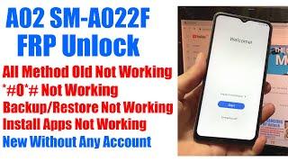 Samsung A02 FRP Bypass/Unlock Android 11 2023 | Samsung A022F Google Account Remove