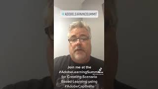 Join the #AdobeLearningSummit to learn scenario-based learning techniques with #AdobeCaptivate