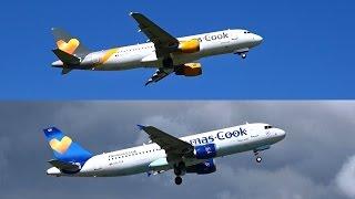 Thomas Cook Airlines Belgium: The Fleet of 5 Airbus A320's at Brussels