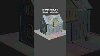 Which of the two renders looks better  #blender #3dart #house #3dmodeling #building #render #3d