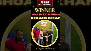 All India 6 Red Tournament winner ( Shoaib Khan ) #winner #starsnookeracademy #churchillbrothers