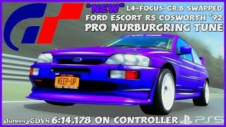 *NEW* GT7 - SWAPPED Ford Escort RS Cosworth '92 Pro Tune | Nurburgring Setup | Gran Turismo 7 1.56