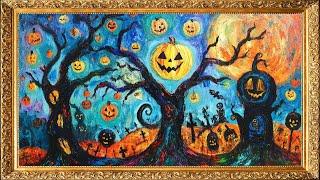 Halloween Decoration for your TV | TV Art Screensaver | Vintage tv art