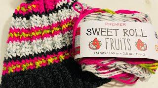 Premier Sweet Roll Fruits Review 4 | #crochet #yarn #review #beanie #premieryarns #dragonfruit