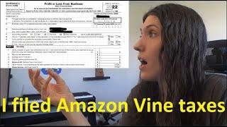 How I filed 2022 Amazon Vine taxes - 1099 amount REVEALED