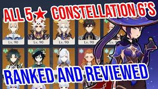 Who has THE BEST C6 in the game? Ranking EVERY 5's Constellation 6 in Genshin Impact!