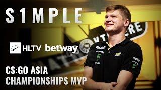 s1mple - HLTV MVP by Betway of CS:GO Asia Championships 2018