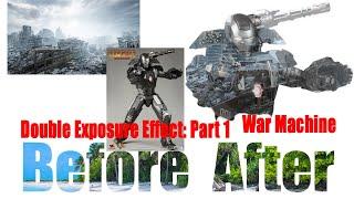 How to create a double exposure effect in Photoshop 2020 | Marvel War machine Metro Exodus Part 1