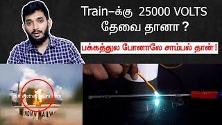 Why Electric train needs 25000 volts??