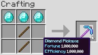 Minecraft, But Crafting Gives OP Enchantments...