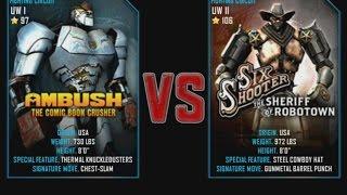 Real Steel WRB Ambush VS Six Shooter NEW graphics blows