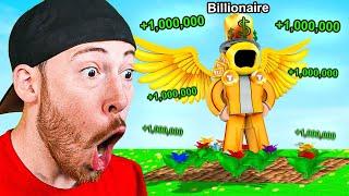 Billionaire BUILDS Legendary MONEY FARM! Skyblock Roblox Islands Update