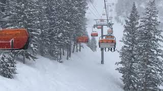 Park City Canyons Village Utah and runs on a huge snow day