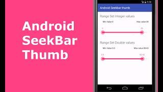 Android Seek Bar Thumb