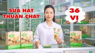 Sữa Hạt Thuần Chay 36 Vị - Hồng Hoa Organic - Top 10 Thương Hiệu Vàng 2022