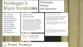 “Heidegger, ‘World-Judaism’, and Modernity” by Peter Trawny, Emory University, Sept. 2014