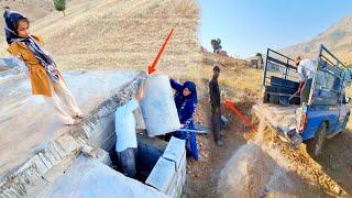 Using the water barrel behind the bathroom wall by Hossein