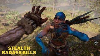 Far Cry Primal Stealth Badass Kills - Outpost Liberation / John Wick Style ~ Hardest Difficulty