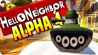 I'M IN ALPHA 4!!! BONUSTANK EASTER EGG? - Hello Neighbour Alpha 4 (Hello Neighbor Funny Gameplay)