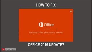 HOW TO FIX : Updating Office, please wait a moment #fazanugas