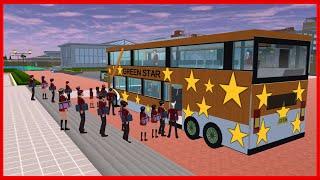 Students go to school by bus || SAKURA School Simulator