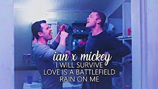 gallavich  | ian & mickey [+11x10] - i will survive / love is a battlefield / rain on me