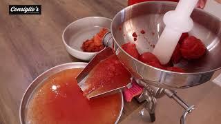 Fabio Leonardi Manual Tomato Machine - How to make homemade tomato sauce