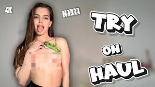  Transparent Temptation: [4K] No Bra Fashion Try On | VixyLin 2024's