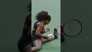 Serena Williams does the SPLITS after sensational shot! 