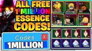 ALL NEW 1 MILLION ESSENCE CODES - Anime Vanguards Roblox