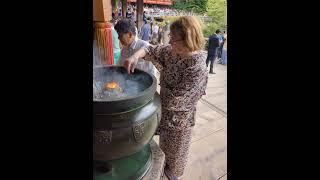 Lighting Incense for my Aunt and Nana at Kiyomizu-dera