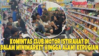 Anggota Club Motor Istirahat di Minimarket Alami Kerugian