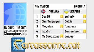 Carcassonne World Team Championship  (Norway vs. Ukraine) | Live Cast