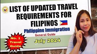 Philippine Immigration Latest Requirements For Filipino Travelling Abroad 2024