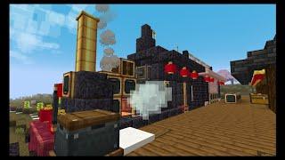 Minecraft : Re-Enchantment - My Custom Modded World Part 4 - Create Mod: Trains!