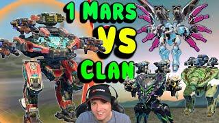 LOL! 1x Mars Vs Clan Squad! War Robots Funny Gameplay WR