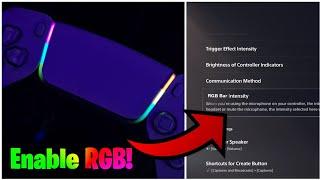 How To Enable RGB Effect On PS5 Controller (How To Get RGB On DualSense Controller)