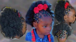 kids/Toddler simple & cute hair style / Christmas/ holiday/ occasions/ DIY Crochet