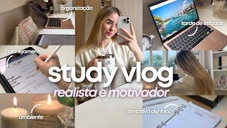 STUDYVLOG *REALISTA* | desacumulando MUITAS matérias + dicas para ter FOCO 