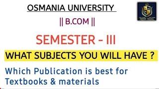 WHICH PUBLICATIONS IS BEST IN SEMESTER-3 || OSMANIA UNIVERSITY || 2025 ||  ‎⁨@shivanipallela⁩ 