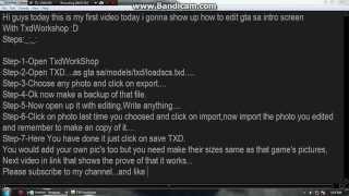How to edit gta sa intro or anything with txd workshop WORKS 100 %WITH PROVE