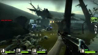 Left 4 Dead 2 Multiplayer Playthrough / Gameplay Part 3 Swamp Fever Ellis Full HD 1080