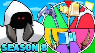 Season 8 But My SWORD Is RANDOM.. (Roblox Bedwars)