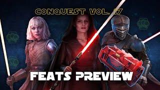 Conquest Volume 17 - Feats Preview Guide | SWGOH