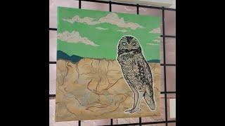 Best in Show Burrowing Owl artwork by @CBGPmoves at the Mojave: Flora & Fauna in Las Vegas