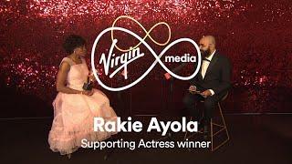 Supporting Actress winner Rakie Ayola reveals what it was like making Anthony | Virgin Media BAFTAs