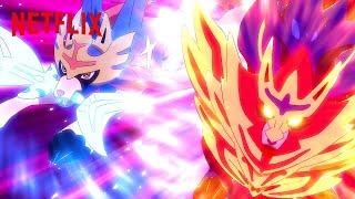 Zacian + Zamazenta vs Eternatus | Pokémon Journeys: The Series | Netflix After School